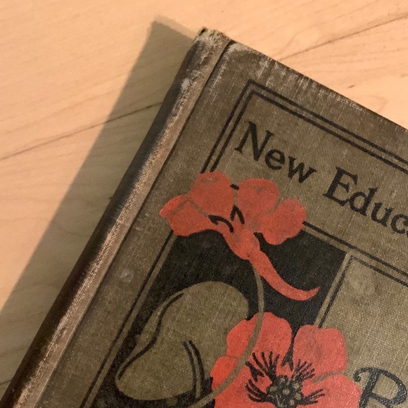 1901 Vintage Hardcover Schoolbook Green and Red - Picture 8 of 16